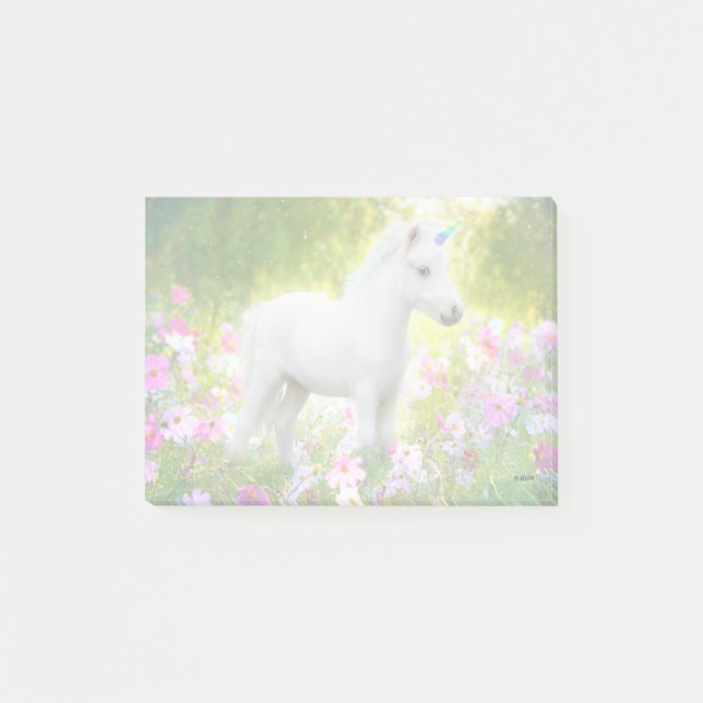 Post-it® White Pony Unicorn (Devant)