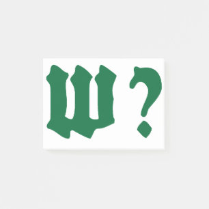 Post-it® why where when who