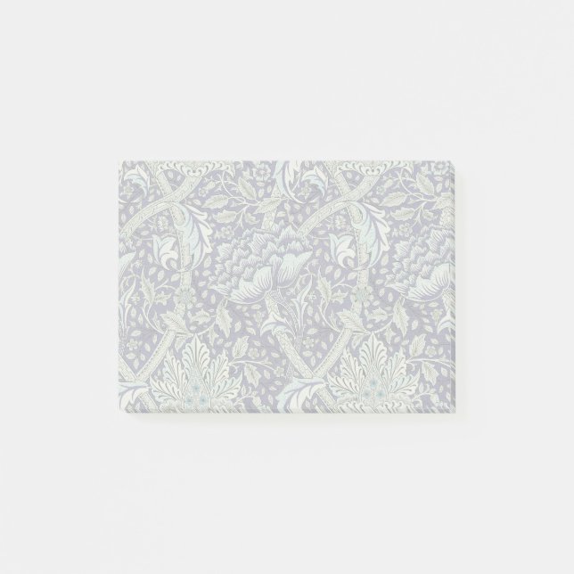 Post-it® William Morris Windrush motif floral bleu (Devant)
