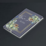 Post-it® Winter Blue Thistle Eucalyptus Wedding Wonderland<br><div class="desc">Blue Thistles, Pine cones, Eucalyptus leaves, winter wonderland wedding themed item, part of a larger collection which includes invitations save the dates rsvp's bridal party gifts etc. For Christmas or winter wedding planning guide theme ideas and more visit weddingdesignchic.com.</div>