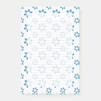 Post-it® Winter Notepads with Snowflakes 