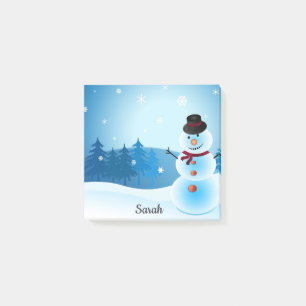 Post-it® Winter Snowman Ajouter un nom joli bureau cadeau