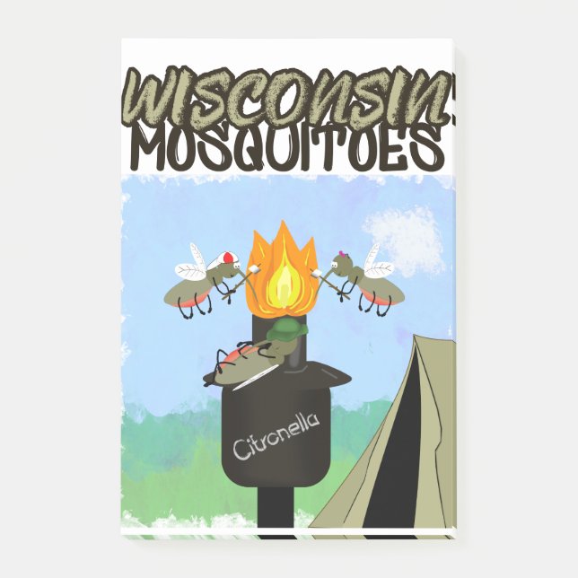 Post-it® Wisconsin Mosquitoes Cartoon (Devant)