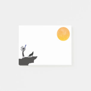 Post-it® Wolf Moon Kokopelli Post-it Notes