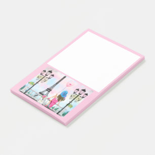 Post-it® Woman In Paris Post it Notes Tour Eiffel