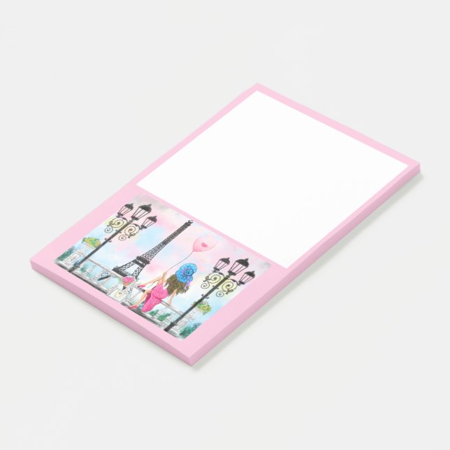 Post-it® Woman In Paris Post it Notes Tour Eiffel (Incliné)