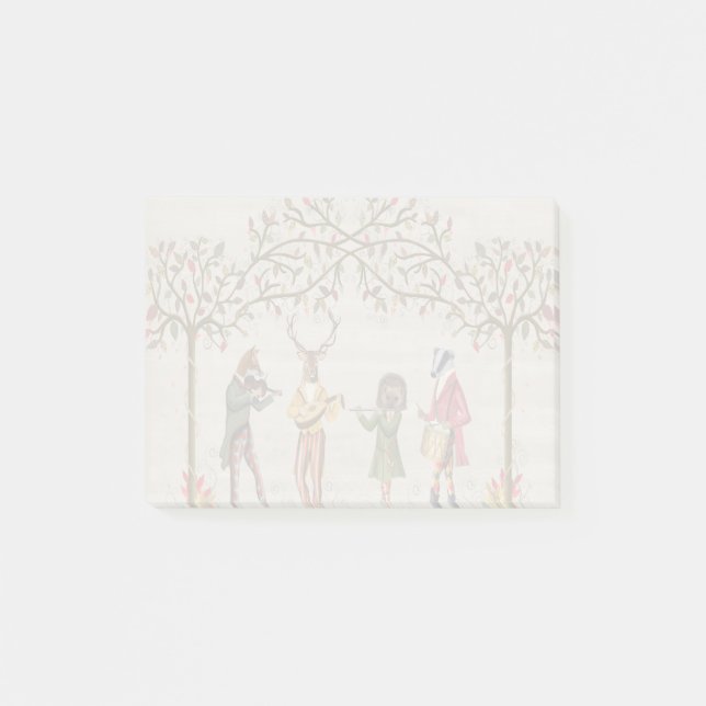 Post-it® Woodland Animaux Minstrel Group (Devant)
