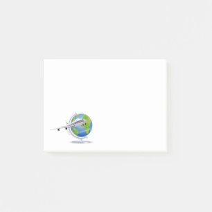 Post-it® World Travel Plane and Globe