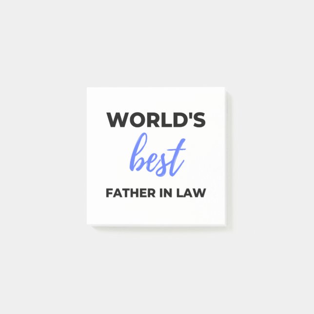 Post-it® World's Best Father In Law 2 (Devant)
