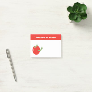 Post-it® Worm en Apple Cute Notes de l'enseignant cadeau
