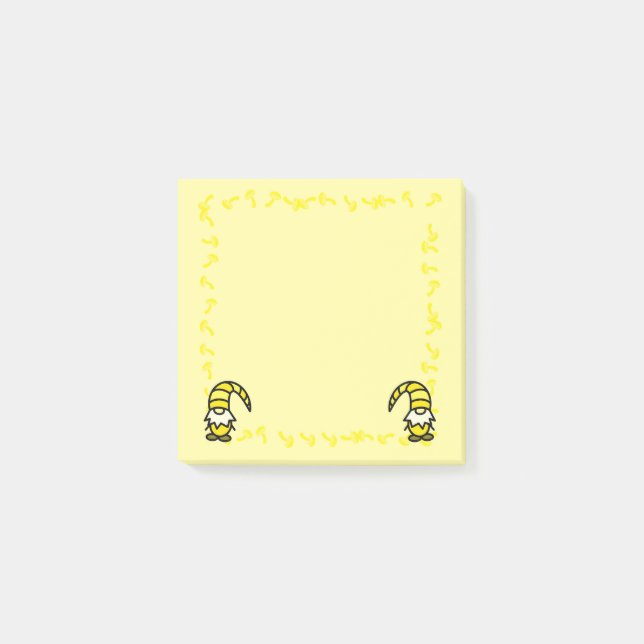 Post-it® Yellow Gnome Post it Notes (Devant)