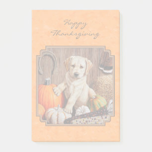 Post-it® Yellow Lab Pup et Pumkin Harvest Orange