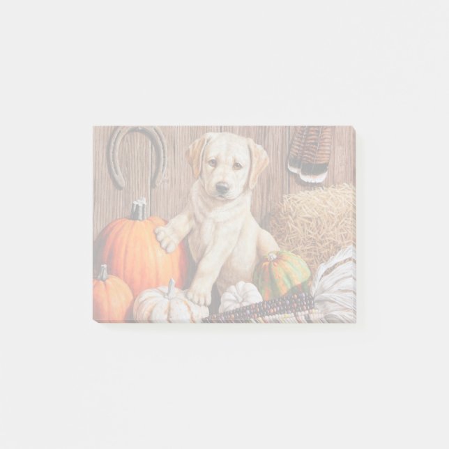 Post-it® Yellow Labrador Retriever Chien Chien Chien Citrou (Devant)