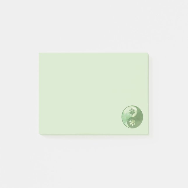 Post-it® Yin Yang Paw Green (Devant)