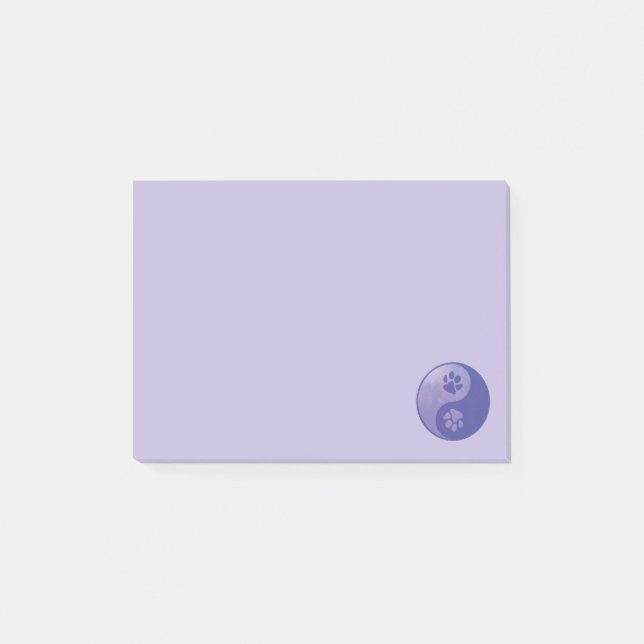 Post-it® Yin Yang Paw Purple (Devant)