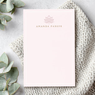Post-it® Yoga rose fleur de lotus stylisé guérison