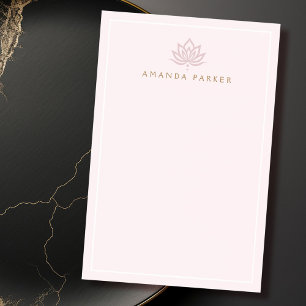 Post-it® Yoga rose fleur de lotus stylisé guérison