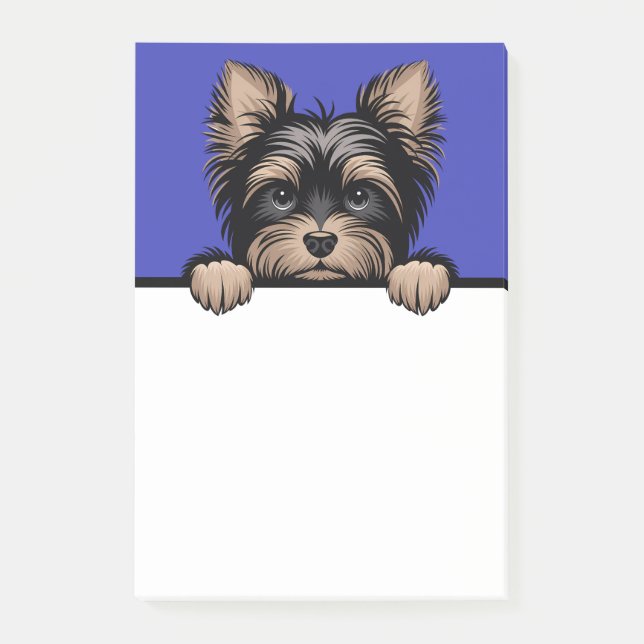Post-it® Yorkie Cute Peeking Yorkshire Terrier Amoureux des (Devant)