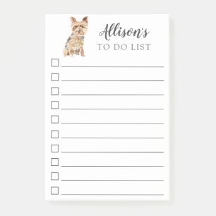 Post-it® Yorkshire Terrier Dog Personnalisé