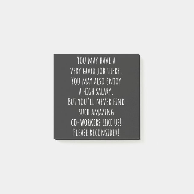 Post-it® you'll never find such amazing co workers like us (Devant)