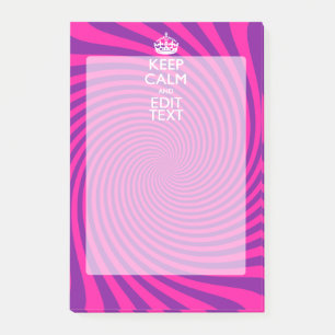 Post-it® Your Keep Calm Saying on Hot Pink