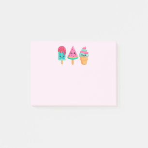 Post-it® Yummy Ice Cream Trio Vibe été