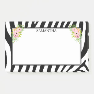 Post-it® Zèbre Grandes Et Fleurs