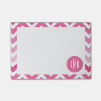 Post-it® Zigzag de Chevron Ombre de roses indien décoré