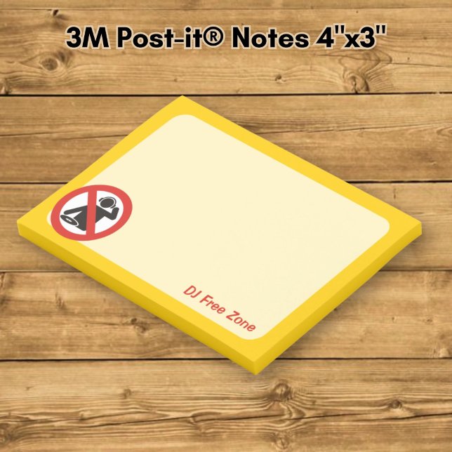 Post-it® Zone interdite aux DJ (Créateur téléchargé)