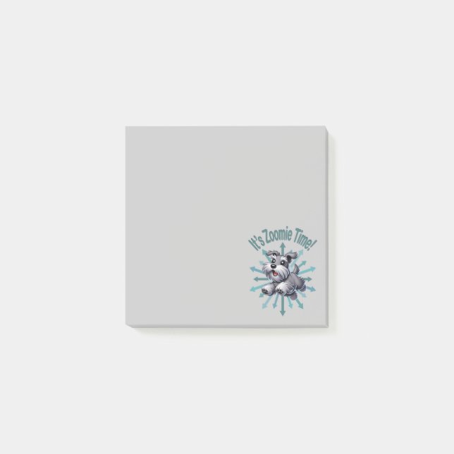 Post-it® Zoomie Time Miniature Schnauzer (Devant)