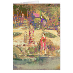 Postal Jardin Japonais II / Édition Washed