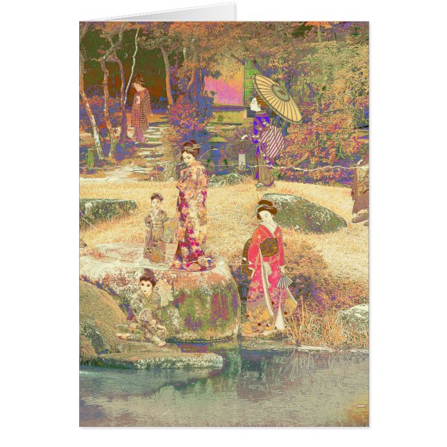 Postal Jardin Japonais II / Édition Washed (Devant)