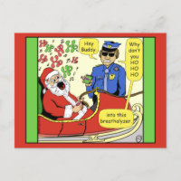1469 Ho Ho Ho Ho Dans Cette Carte Cartoon Père Noë
