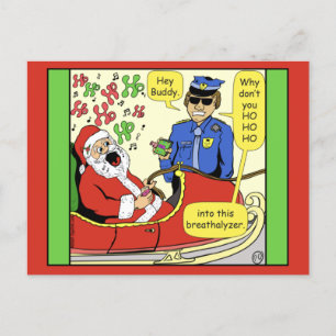 Postale 1469 Ho Ho Ho Ho Dans Cette Carte Cartoon Père Noë