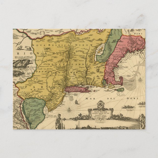 Postale 1685 Carte - Nouvelle Belgique, Le Nouveau Monde,  (Devant)
