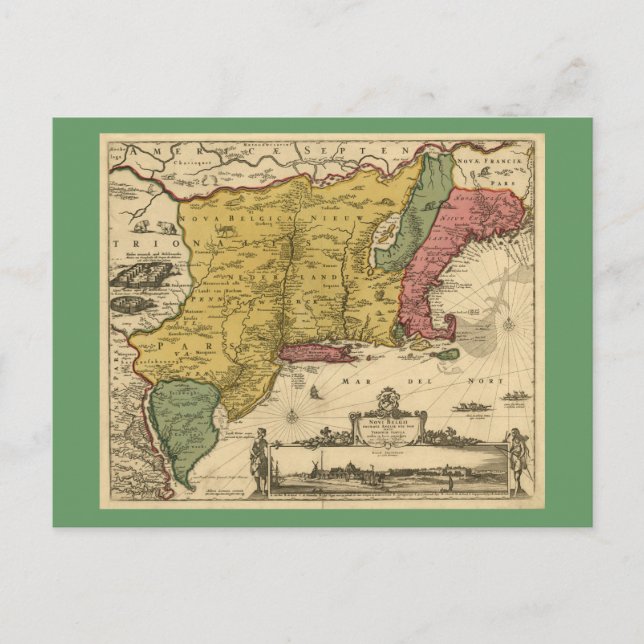 Postale 1685 Carte - Nouvelle Belgique, Le Nouveau Monde,  (Devant)