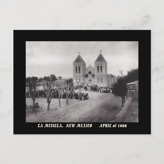 POSTALE 1908 PLAZA VIEW, LA MESILLA, NOUVELLE CARTE POSTAL (Devant)
