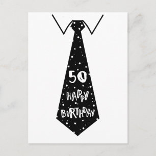 Postale 50e anniversaire carte d'anniversaire drôle cravat