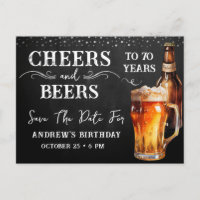À la bière Enregistrez la date Carte d'anniversair