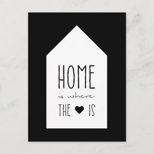 Postale Accueil Est Où Est Le Coeur - Carte Inspirationnel