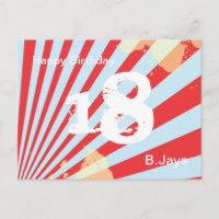 Ado Fête d'anniversaire Invitation/Merci | Carte p