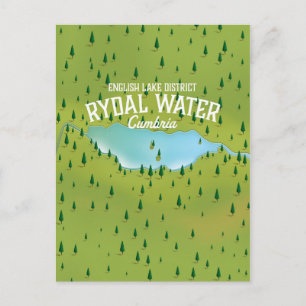 Postale Affiche de carte de Rydal Water Cumbria