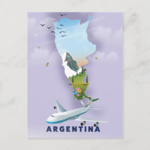 Postale Affiche de voyage carte d'Argentine
