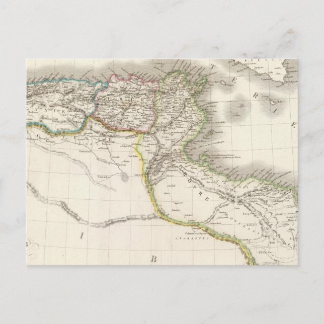Postale Afrique Propre - Carte de l'Atlas Afrique (Devant)