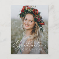 Airy Elegance EDITABLE COULEUR Graduation Carte po