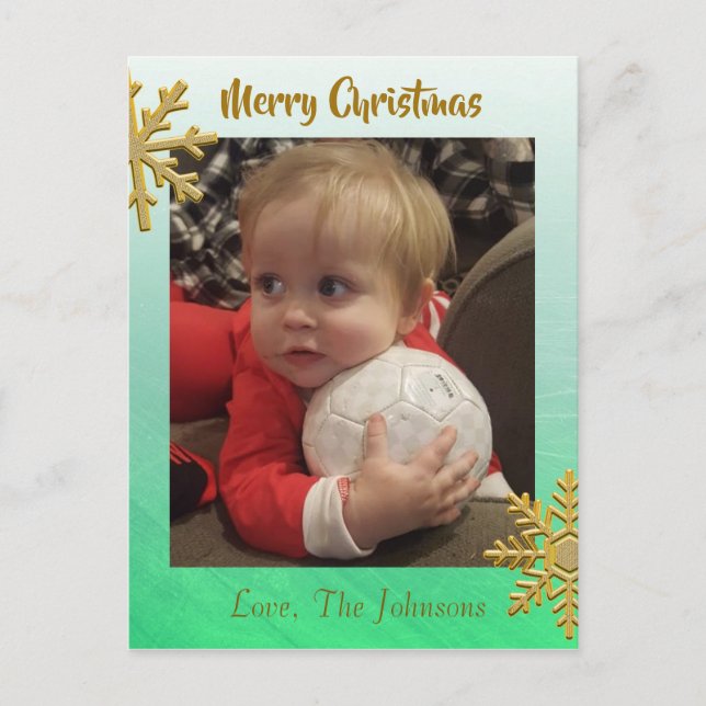 Postale Ajouter une photo à cette carte de Noël de Flamme  (Devant)
