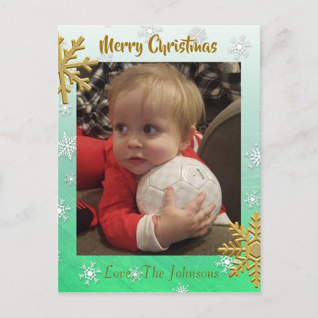 Postale Ajouter une photo à cette carte de Noël de Flamme  (Devant)