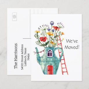 Postale Ajouter une photo, nous avons déménagé, carte post