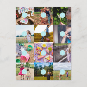 Postale Ajoutez vos 12 Photos personnalisables Carte Photo