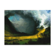 Albert Bierstadt tempête dans les montagnes Carte 
